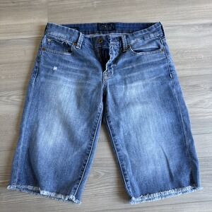 Lucky Brand Light‎ Wash Denim Boardwalk Bermuda Shorts Womens Sz 4/27 Low Rise
